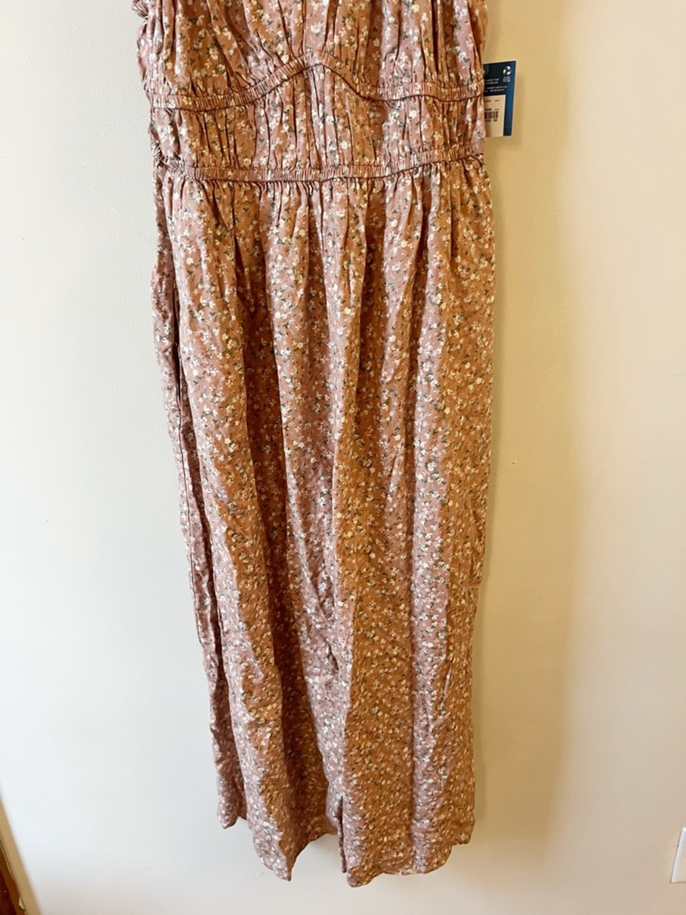 Arizona Jean Co. Sunset Clay Floral Sleeveless Jumpsuit Size Large NEW - Picture 3 of 12